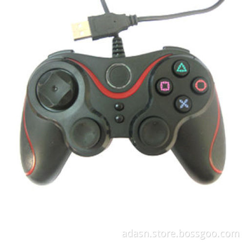 Wired PC USB Game Joystick with Dual Shock, with LED Light, New Design